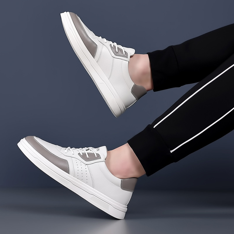 Pánske topánky vysokej kvality, jeseň, nový štýl, kožená móda, ležérna športová obuv, pánske ležérne topánky, luxusné tenisky