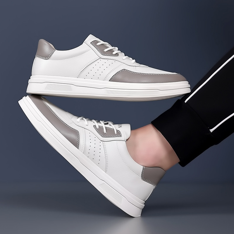 Pánske topánky vysokej kvality, jeseň, nový štýl, kožená móda, ležérna športová obuv, pánske ležérne topánky, luxusné tenisky