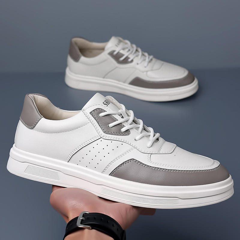 Pánske topánky vysokej kvality, jeseň, nový štýl, kožená móda, ležérna športová obuv, pánske ležérne topánky, luxusné tenisky