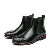 Modne zakovice Muške Chelsea čizme Poslovne natikače Muške oksfordice Luksuzne dizajnerske kožne svečane svečane cipele Muške 1AA60