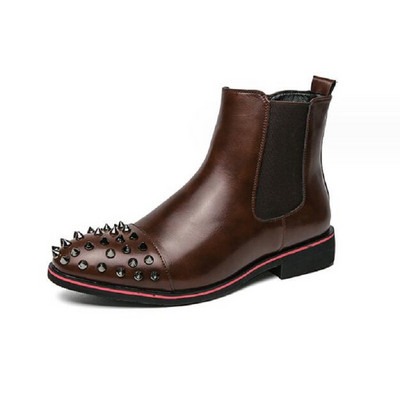 Modne zakovice Muške Chelsea čizme Poslovne natikače Muške oksfordice Luksuzne dizajnerske kožne svečane svečane cipele Muške 1AA60