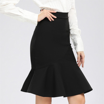 Βολάν επαγγελματικών ρούχων Στρίφωμα Γοργόνας Γυναικεία φούστα μολύβι Plus Size S-5XL