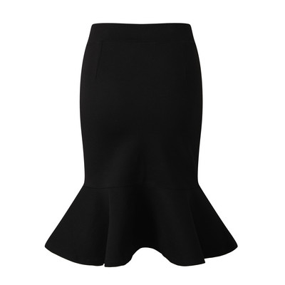 Βολάν επαγγελματικών ρούχων Στρίφωμα Γοργόνας Γυναικεία φούστα μολύβι Plus Size S-5XL