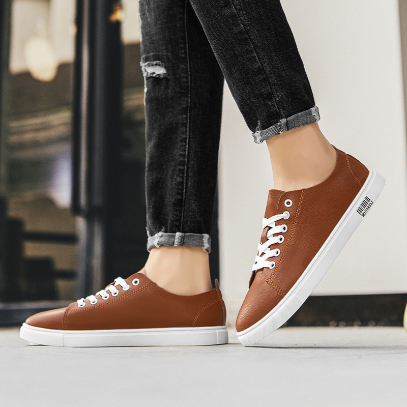 Four Seasons Pantofi albi la modă Casual, confortabili, respirabili, pantofi sport, modă de stradă, multicolore, opțional, pantofi pentru bărbați