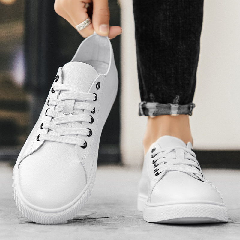 Four Seasons Pantofi albi la modă Casual, confortabili, respirabili, pantofi sport, modă de stradă, multicolore, opțional, pantofi pentru bărbați