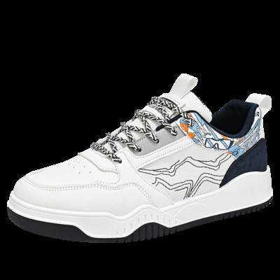 Pánske ležérne tenisky Four Seasons, pohodlné, priedušné a módne pánske športové topánky, klasické biele topánky v kórejskom štýle