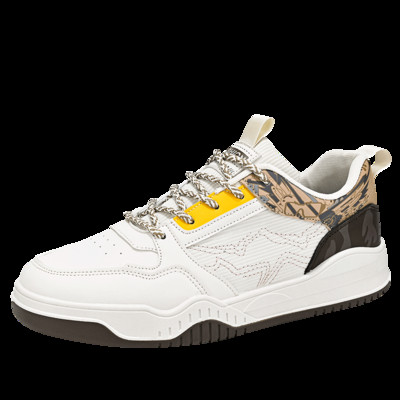 Pánske ležérne tenisky Four Seasons, pohodlné, priedušné a módne pánske športové topánky, klasické biele topánky v kórejskom štýle