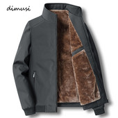 DIMUSI Winter Business Jacket Ανδρικά Μόδα Μπουφάν με ζεστή φλις επένδυση Casual Outwear Windbreaker Thermal Coats Ανδρικά επώνυμα ρούχα