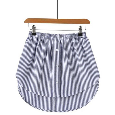 Cămașă Bluză Extensor Falsă Fustă Cămașă Pulover Fustă Partea Inferioară Culoare Solidă Cămașă Tiv Coada Ajustabil Fals Hemline Top