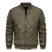 Muška visokokvalitetna pamučna jakna Muška pamučna jakna sa samostojećim ovratnikom i patentnim zatvaračem Jednobojna ležerna puhasta jakna Muška bejzbol jakna 5XL