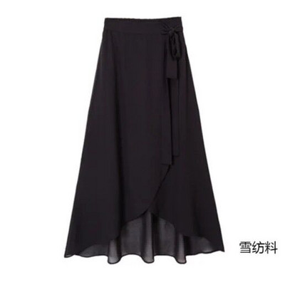 Ljetne ženske duge suknje od šifona s volanima za 2023. Nepravilno podesive maksi suknje Proljetne uredske suknje Velika veličina 5XL 7XL