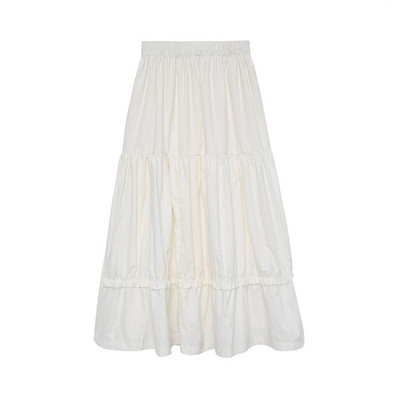 Ukrajinska slatka suknja za zabavu s visokim strukom Ženska jesen Ružičasto bijela ljubičasta pamučna lanena duga maksi suknja veće veličine vintage suknja 6XL