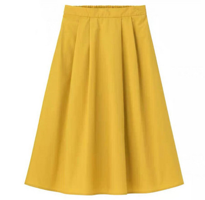 2023. Korejska elegantna pamučna suknja s visokim strukom, ženska jesenska plisirana školska suknja, uredske suknje veće veličine