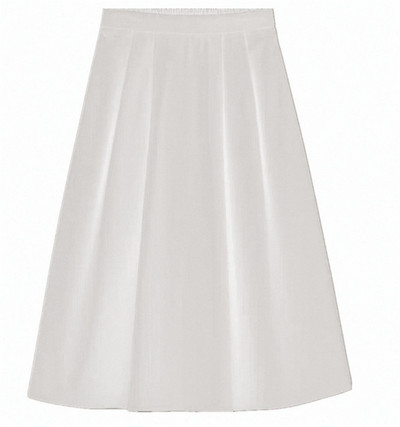 2023. Korejska elegantna pamučna suknja s visokim strukom, ženska jesenska plisirana školska suknja, uredske suknje veće veličine