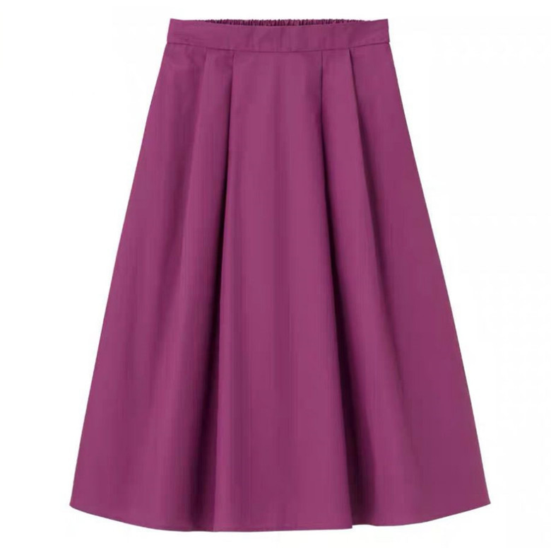 2023. Korejska elegantna pamučna suknja s visokim strukom, ženska jesenska plisirana školska suknja, uredske suknje veće veličine