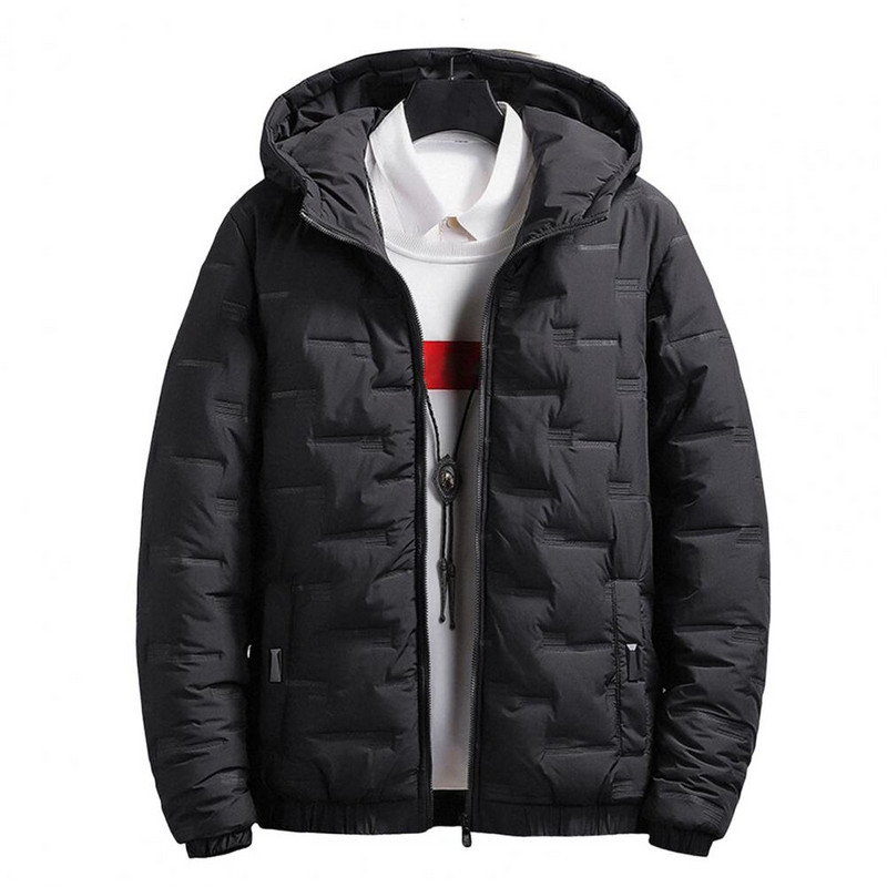 Jauki madinga stora elastinė striukė Žieminė vyriška striukė ilgomis rankovėmis gatvės apranga