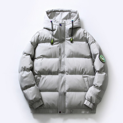 Pánska nová bavlnená prešívaná bunda z roku 2022, voľné značkové oblečenie, nepremokavé kabáty s potlačou, pánska dropshippingová bunda