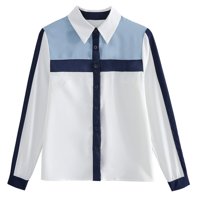 Modne ženske jesenske majice s četvrtastim ovratnikom Jednostavne korejske proljetne široke šifonske majice dugih rukava Ležerne ženske majice i bluze 8398 50