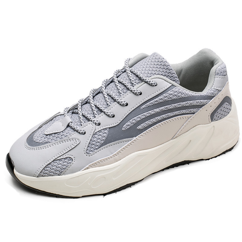 Proljetno-jesenski modni trend Prozračne sportske reflektirajuće muške cipele za trčanje Muške ležerne tenisice Debele tenisice Tenis Masculino