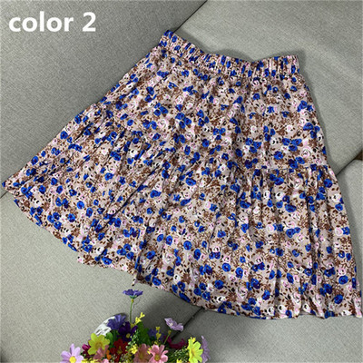 Ženske slatke suknje 2023. Mini suknje s cvjetnim printom Pamučno rublje Plisirana suknja s volanima Blagdanska boemska suknja za plažu veće veličine