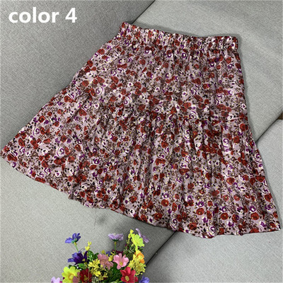 Ženske slatke suknje 2023. Mini suknje s cvjetnim printom Pamučno rublje Plisirana suknja s volanima Blagdanska boemska suknja za plažu veće veličine