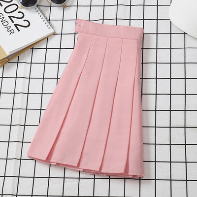 Fusta neagră pentru femei cu talie înaltă haine de vară vintage coreeană Harajuku roșu A Line Mini Eam School fuste scurte plisate pentru femei