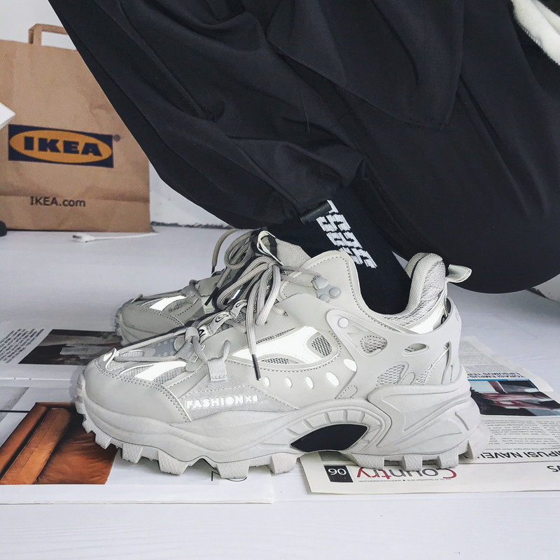 Pantofi vulcanizați pentru bărbați Pantofi pentru bărbați Platformă pentru bărbați Creșteți înălțimea Designer Respirabili în aer liber Pantofi pentru bărbați originali Încălțăminte pentru bărbați