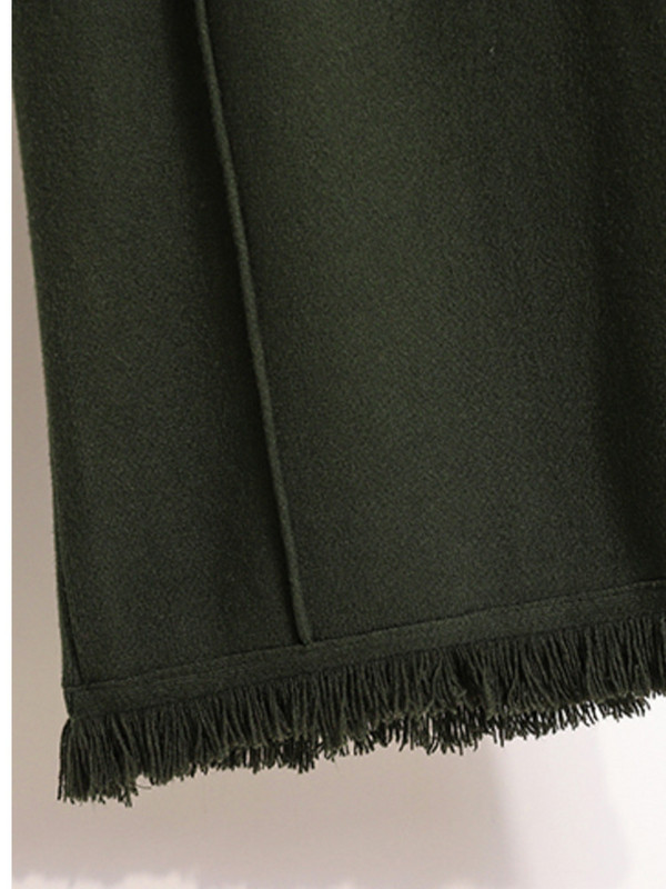 Plus Size Toamna Iarna Fuste calde tricotate cu ciucuri pentru femei cu talie înaltă Tricoturi groase solide Fuste Koeran Fuste casual 4XL