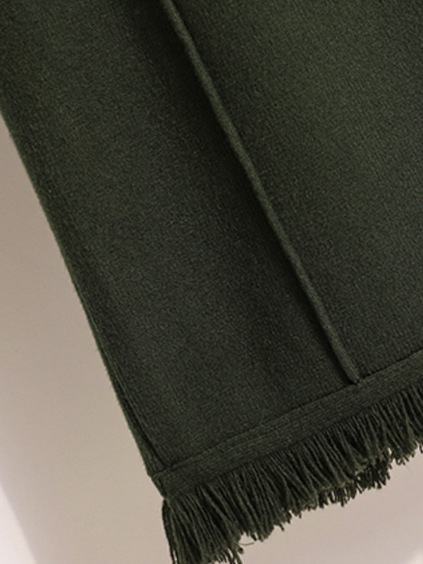 Plus Size Toamna Iarna Fuste calde tricotate cu ciucuri pentru femei cu talie înaltă Tricoturi groase solide Fuste Koeran Fuste casual 4XL