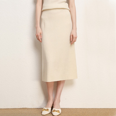 Culori multiple Fusta tricotată 8xl, cu dimensiuni mari