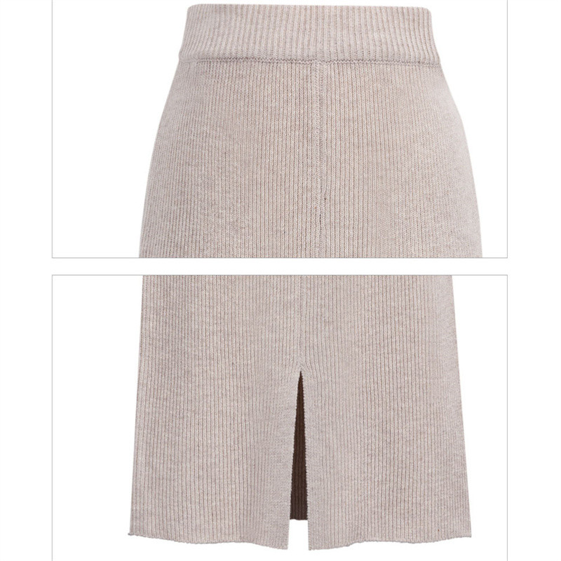 Culori multiple Fusta tricotată 8xl, cu dimensiuni mari