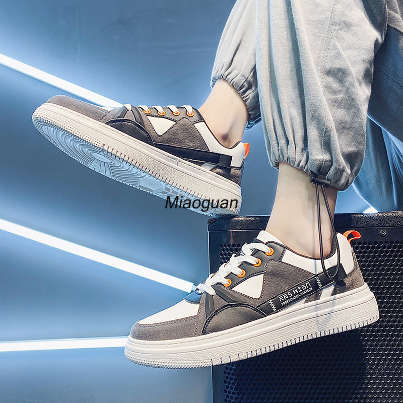 Pantofi casual pentru bărbați, pantofi cu skateboard, pantofi de designer de modă pentru plimbare, pantofi sport respirabili, 2022, pantofi vulcanizați albi pentru bărbați