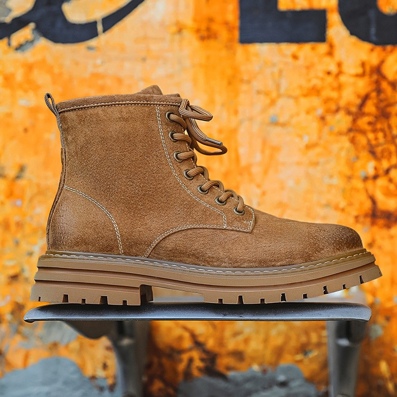 Pantofi de înălțire pentru bărbați Creșteți branț Cizme de înălțime calde Cizme 2023 Cizme pentru bărbați Pantofi cu lift Tocuri ascunse Piele moale înaltă