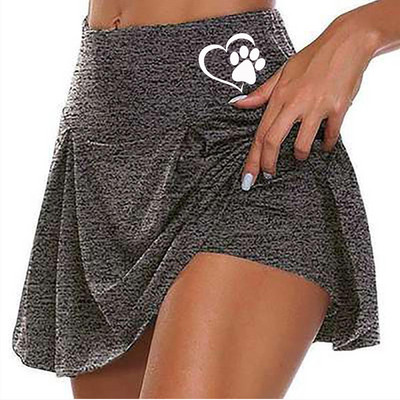 6 spalvų moteriškas vienspalvis bėgimo sijonas su dvisluoksniu teniso golfo sportiniu treniruočių šortai gimnastikos sijonas S-5XL