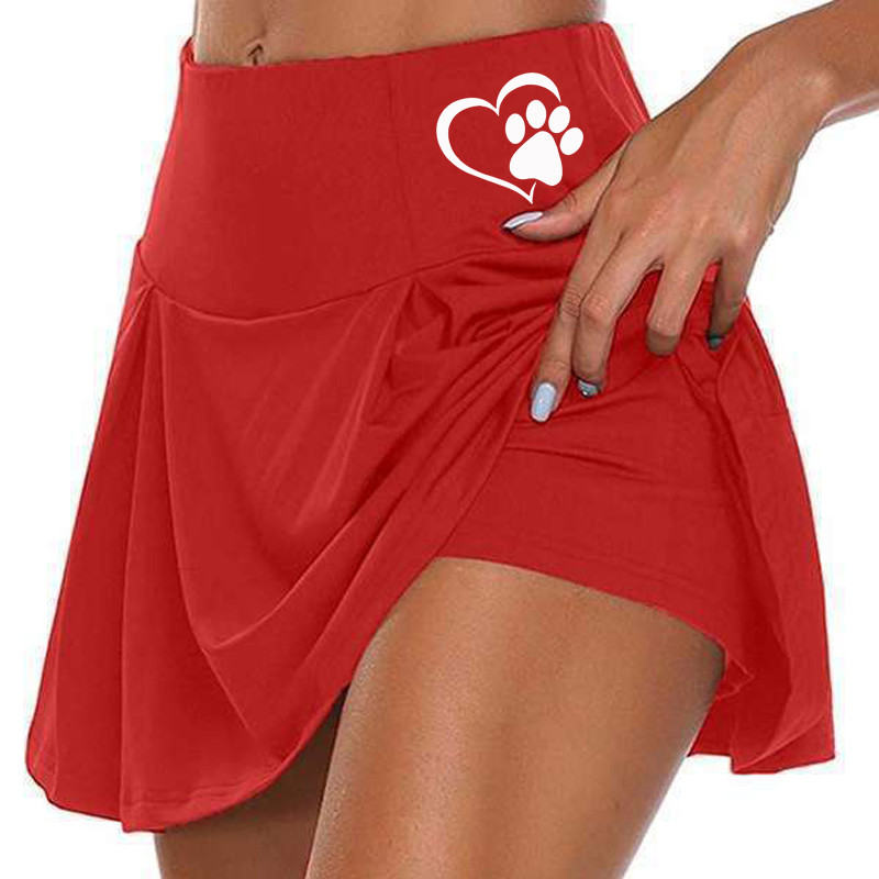 6 spalvų moteriškas vienspalvis bėgimo sijonas su dvisluoksniu teniso golfo sportiniu treniruočių šortai gimnastikos sijonas S-5XL