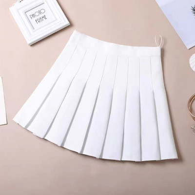 Femei coreeană mini fustă plisată student Harajuku fuste scurte pentru femeie cu talie înaltă fuste de femeie cu linie A pentru student Uniformă casual pentru femei