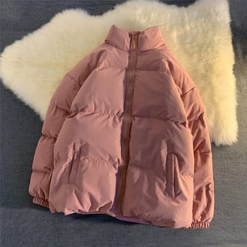 Мъжко зимно яке Harajuku Colourful Bubble Coat 2022 Мъжко улично облекло Hip Hop Parka Корейски черни дрехи Пухове якета