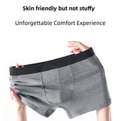 Τα ανδρικά βαμβακερά εσώρουχα είναι αναπνεύσιμα, άνετα και . Ψηλόμεσο μποξεράκι από καθαρό βαμβακερό πλατύ γωνιακό μεγάλο μέγεθος