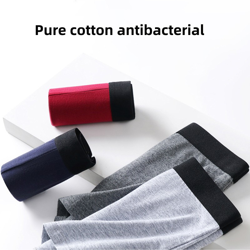 Τα ανδρικά βαμβακερά εσώρουχα είναι αναπνεύσιμα, άνετα και . Ψηλόμεσο μποξεράκι από καθαρό βαμβακερό πλατύ γωνιακό μεγάλο μέγεθος