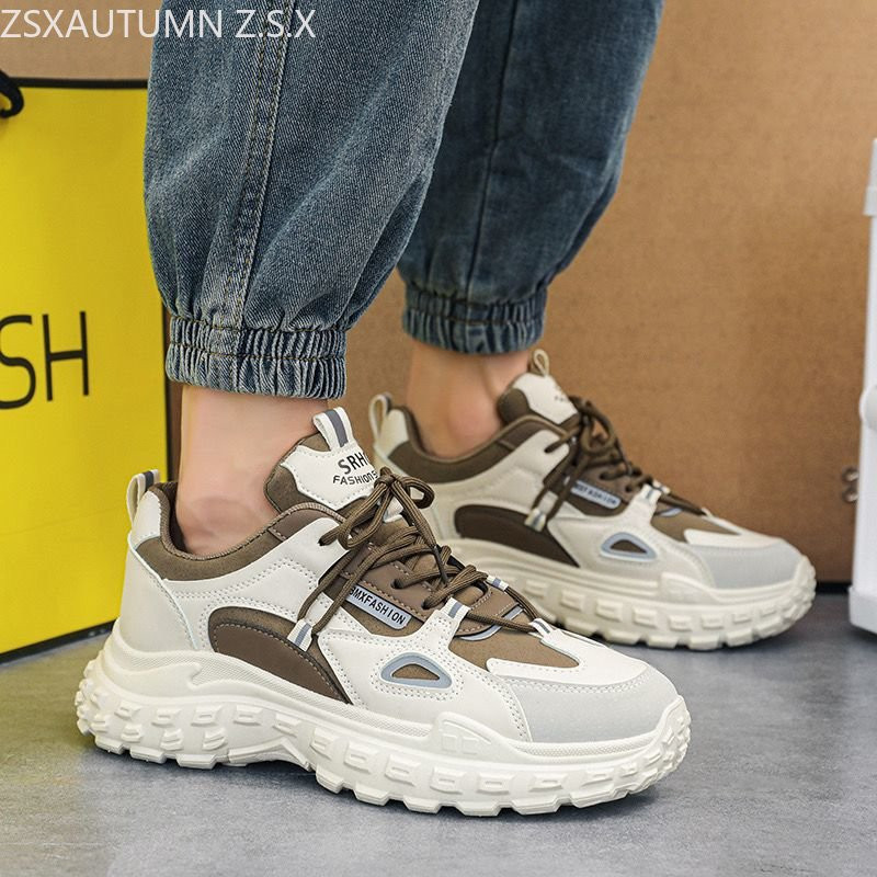 2023 m. pavasario naujos platformos sportbačiai Vyriški Didinti ūgį Madingi laisvalaikio sportiniai batai vyrams Kvėpuojantis dizaineris Zapatos De Hombre