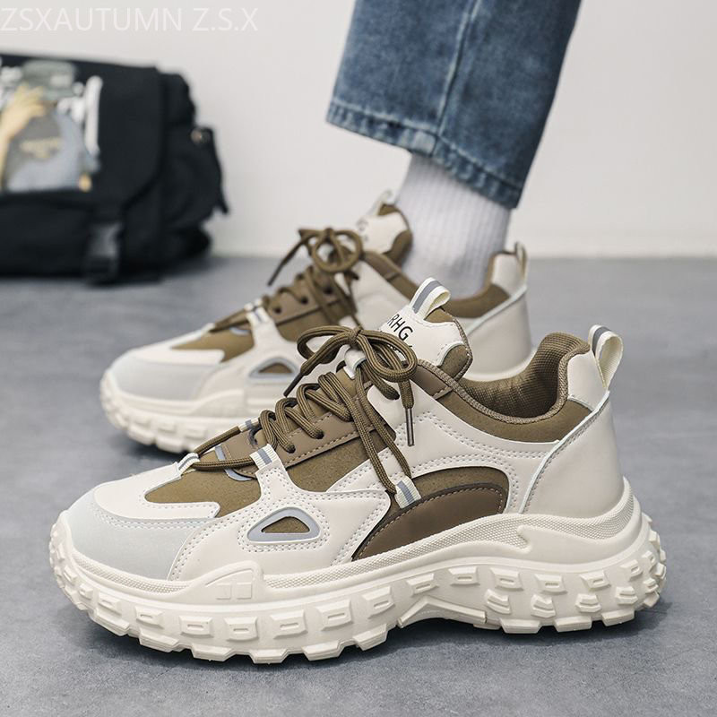 2023 m. pavasario naujos platformos sportbačiai Vyriški Didinti ūgį Madingi laisvalaikio sportiniai batai vyrams Kvėpuojantis dizaineris Zapatos De Hombre