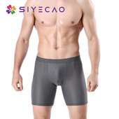 Σορτς με πλέγμα συμπίεσης Μακρύ μπόξερ Ανδρικό σορτς μπόξερ Spandex Ανδρικό νάιλον Cueca Boxer Homme Σώβρακο με μακρύ πόδι που αναπνέει