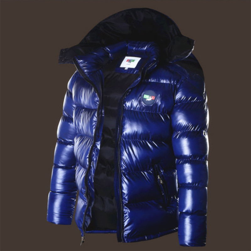 Ανδρικό χοντρό ζεστό πάρκο, κοντό σακάκι μόδας, βαμβακερά παλτό, χειμωνιάτικα ρούχα