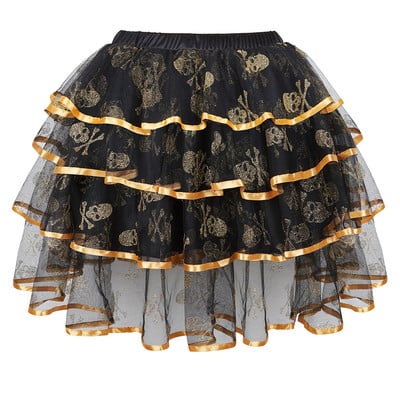 Sexy volániky vrstvené sukne pre ženy stužkový lem punková tutu sukňa korzetová sukňa tanečné mini sukne plus veľkosť cosplay tutu sukňa