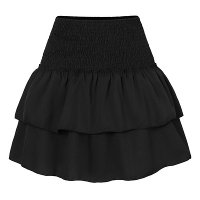 Moteriškas seksualus sijonas klostuotas sijonas su raukiniais margintais sijonais Madingi spausdinti klostuoti nėriniai Moteriškos laisvalaikio suknelės ilgomis rankovėmis Kišenės