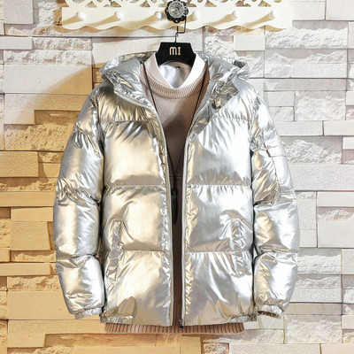 Debela topla muška zimska jakna s kapuljačom, čvrsta parka, ležerni muški zimski kaput