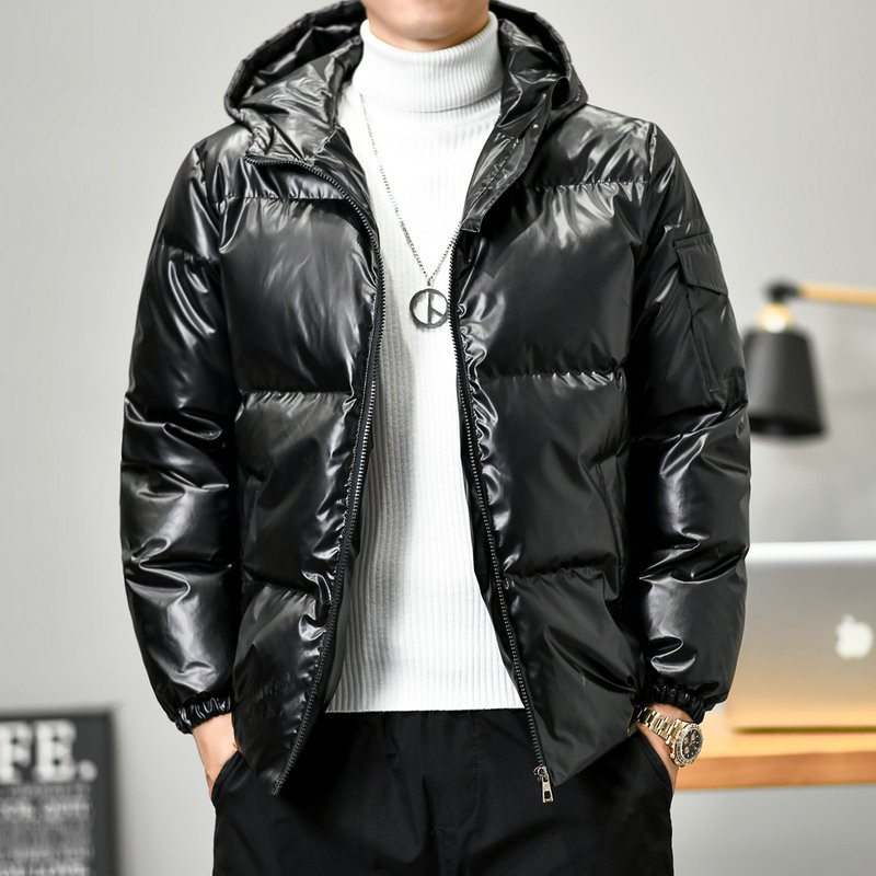 Debela topla muška zimska jakna s kapuljačom, čvrsta parka, ležerni muški zimski kaput