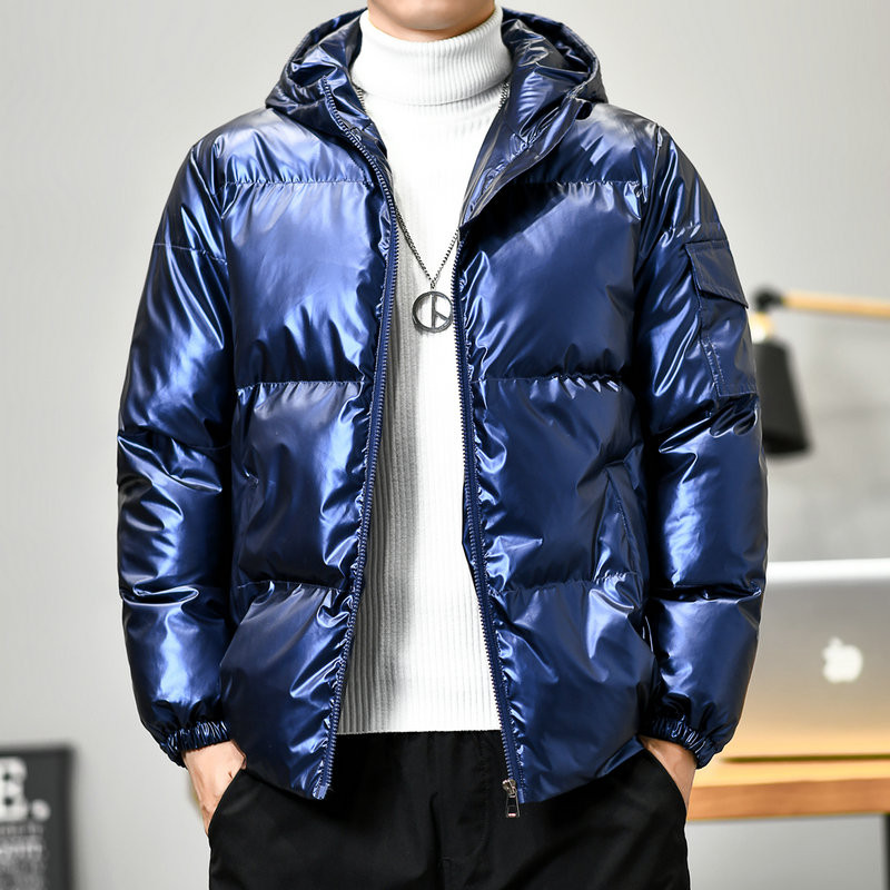 Debela topla muška zimska jakna s kapuljačom, čvrsta parka, ležerni muški zimski kaput