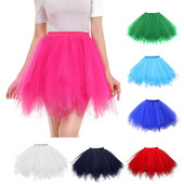 Fuste femei Tutu Princess Fashion Balet Fusta neagra Fusta pufoasa Pentru femei Tulle Jupon Fuste Elastic Adulti Fusta Tutu Roz