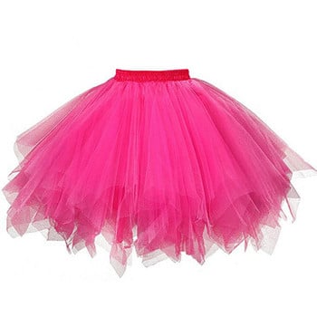 Γυναικείες φούστες Tutu Princess Fashion Ballet Μαύρη φούστα Tutu Fluffy για Γυναικείες Φούστες με φούστες από τούλι Ελαστική ροζ φούστα Tutu για ενήλικες